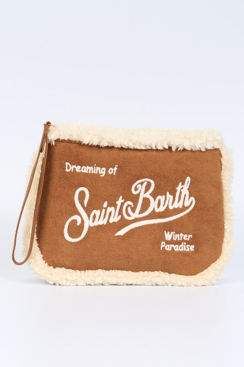 Mc2 saint barth Pochette Shearling Cuoio Donna