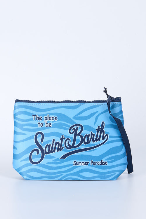 Mc2 saint barth Pochette Zebra Azzurro/blu Donna