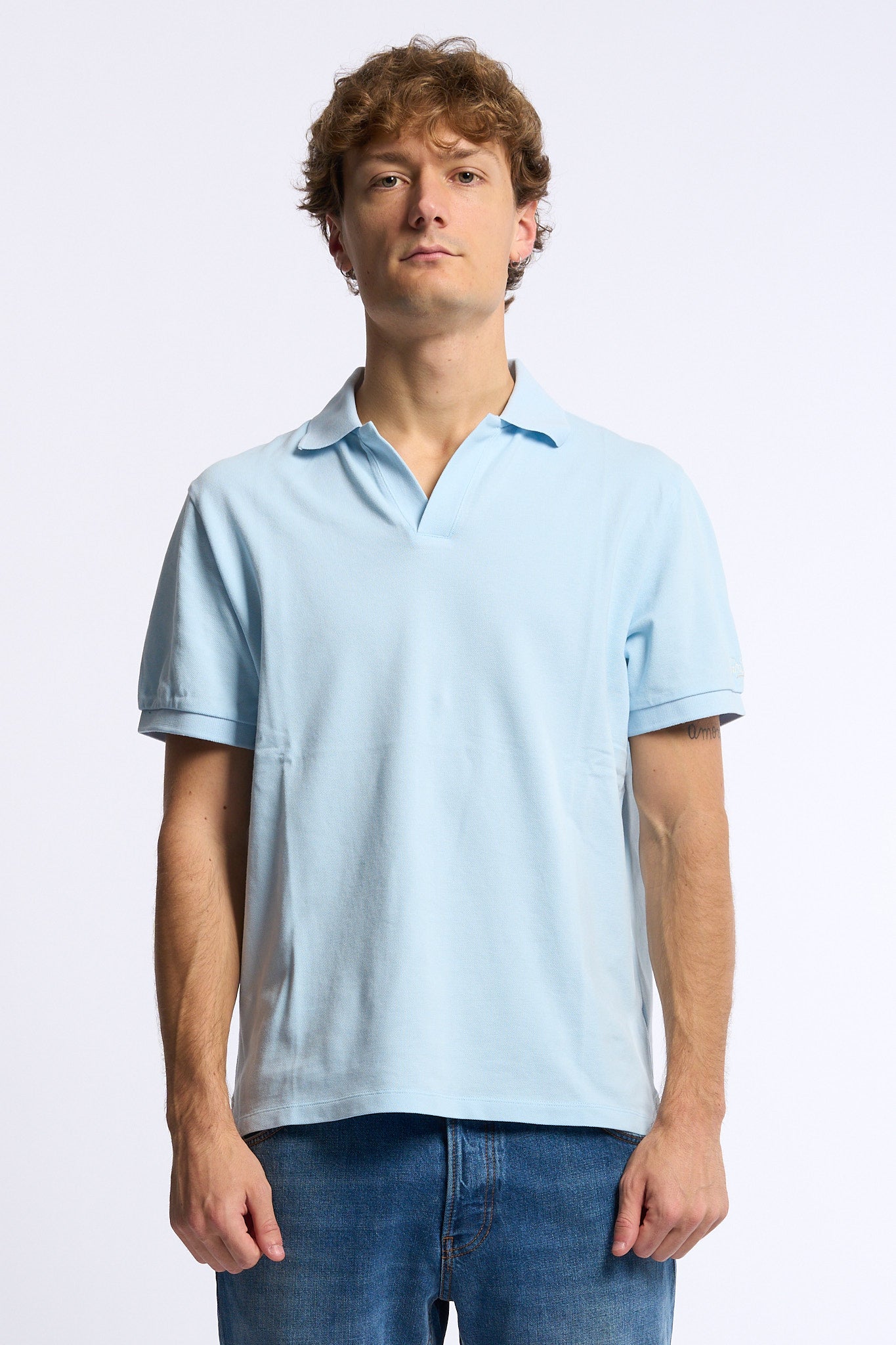 Mc2 saint barth Polo Charles Piquet Azzurro Uomo-2