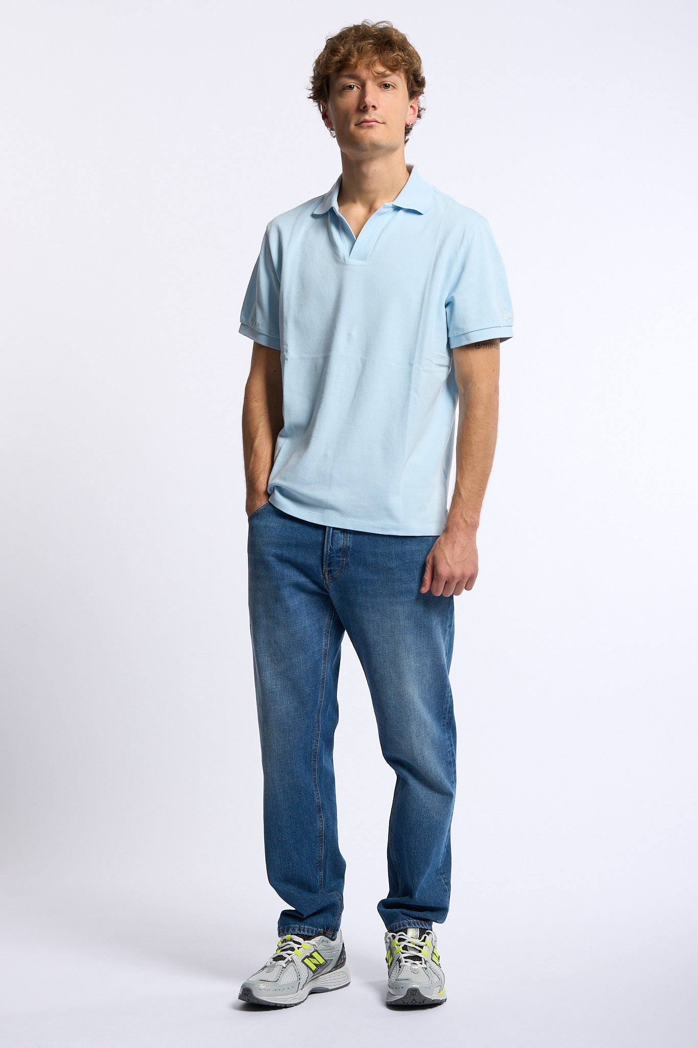 Mc2 saint barth Polo Charles Piquet Azzurro Uomo-3