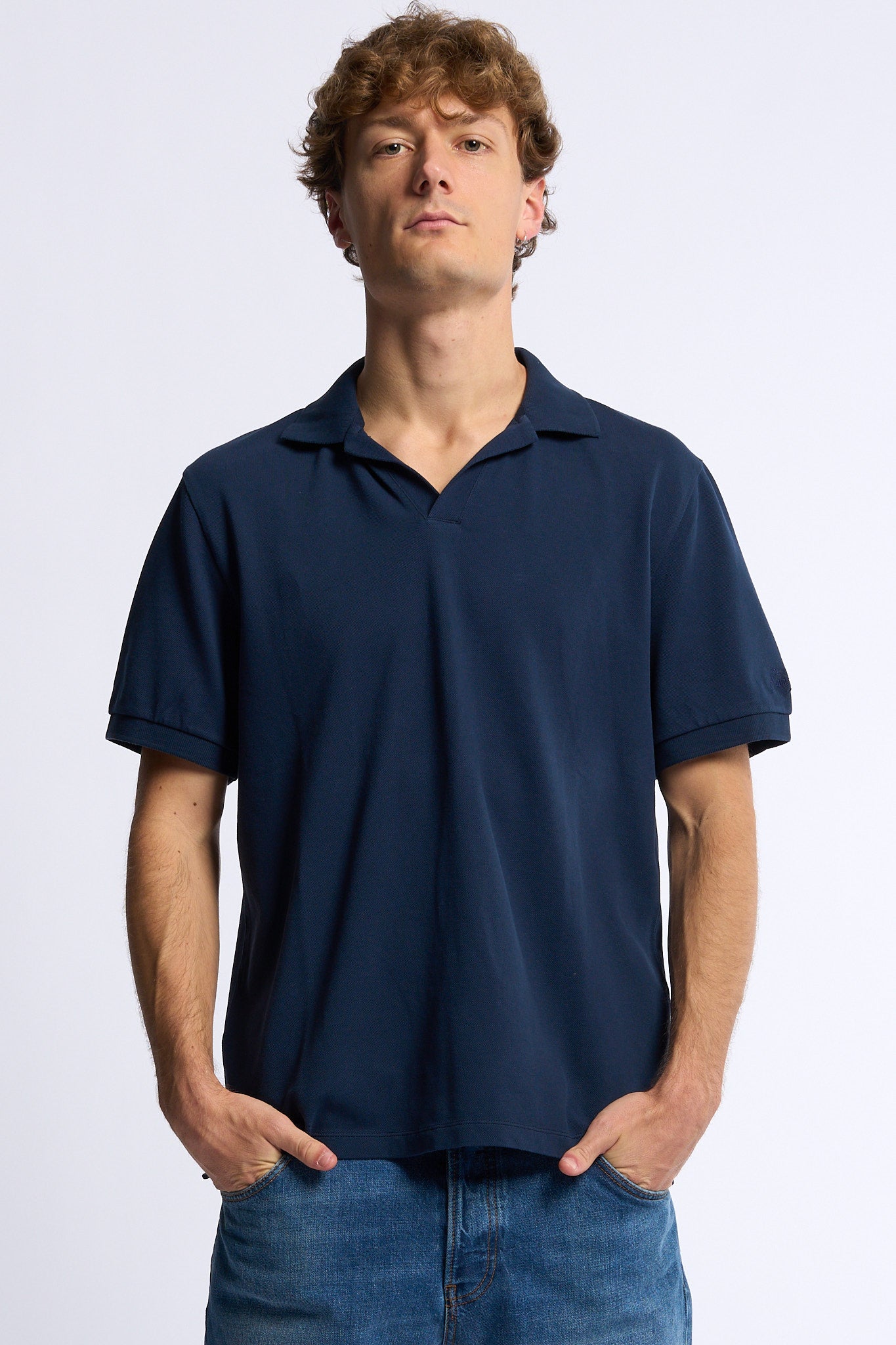 Mc2 saint barth Polo Charles Piquet Navy Uomo-4
