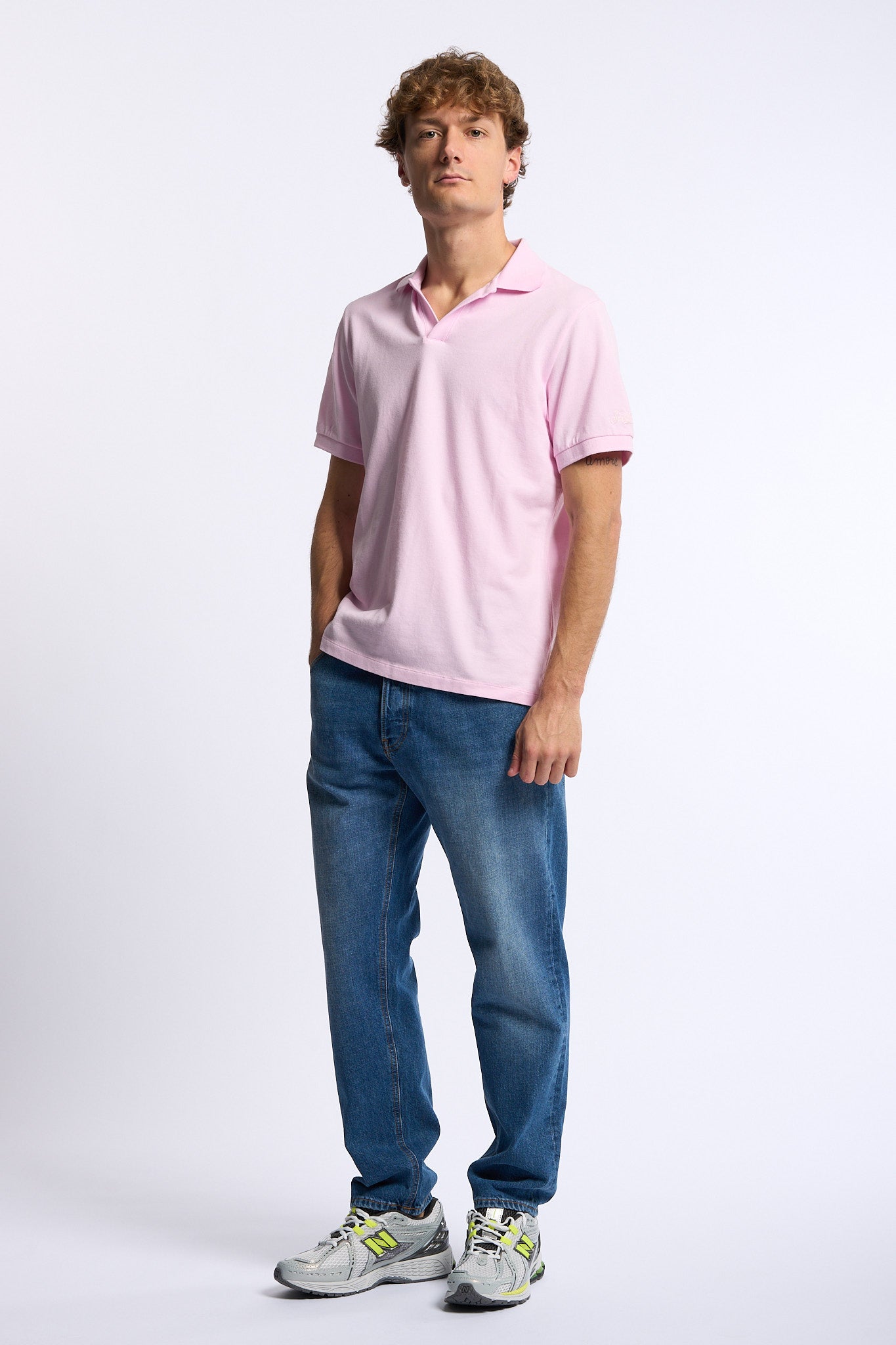 Mc2 saint barth Polo Charles Piquet Rosa Uomo-4