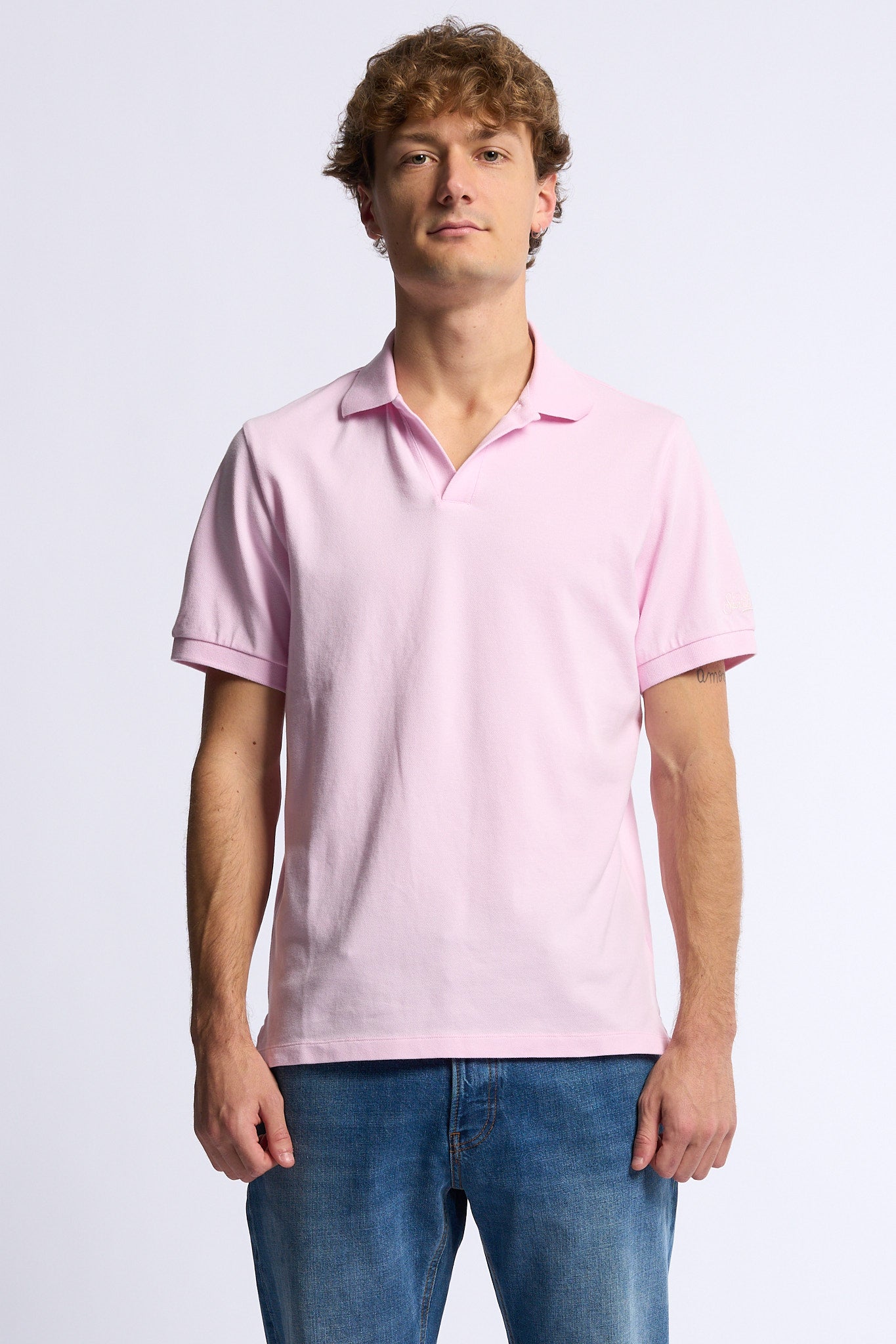 Mc2 saint barth Polo Charles Piquet Rosa Uomo-1