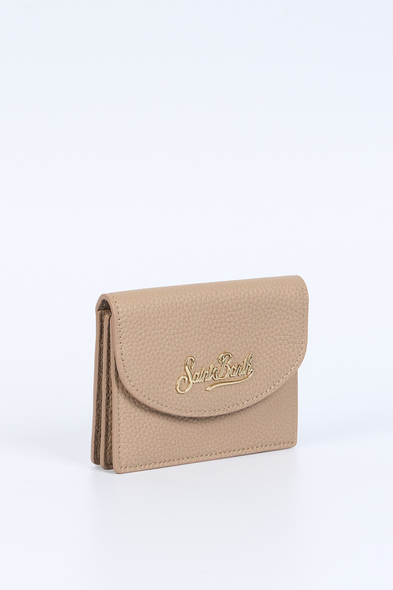 Mc2 saint barth Portacarte Pelle Beige Donna-3