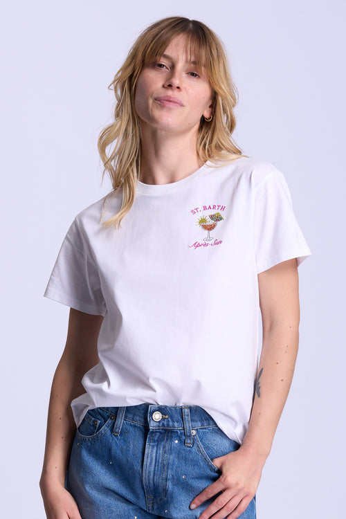 Mc2 saint barth T-shirt Apres Sun Bianco Donna-2