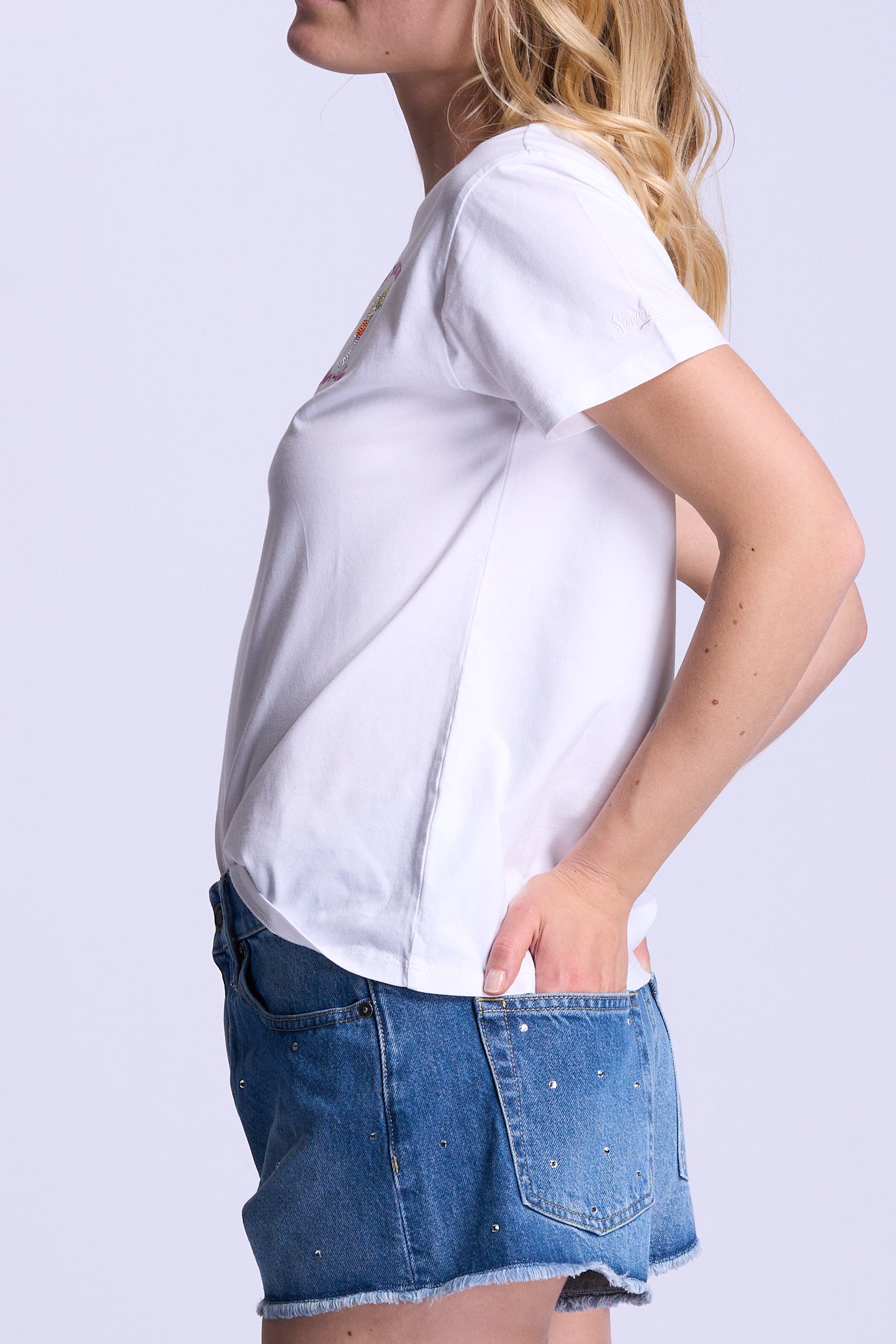 Mc2 saint barth T-shirt Apres Sun Bianco Donna-3