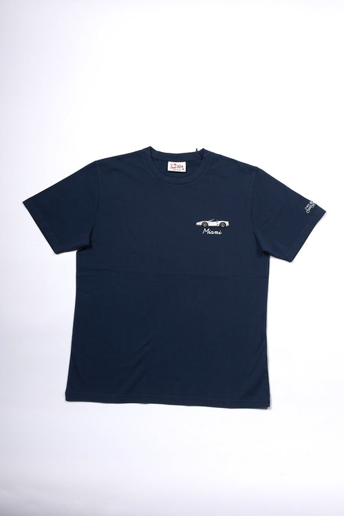Mc2 saint barth T-shirt Car Miami Blu Uomo-2