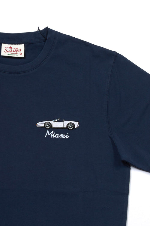 Mc2 saint barth T-shirt Car Miami Blu Uomo