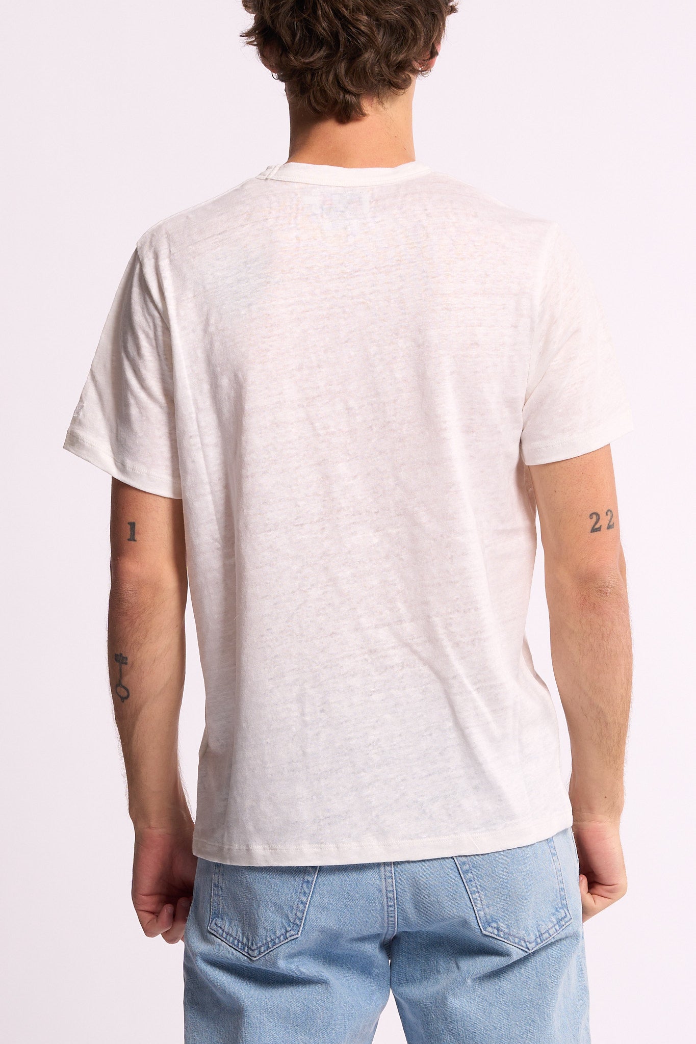 Mc2 saint barth T-shirt Ecstasea Lino Bianco Uomo-5