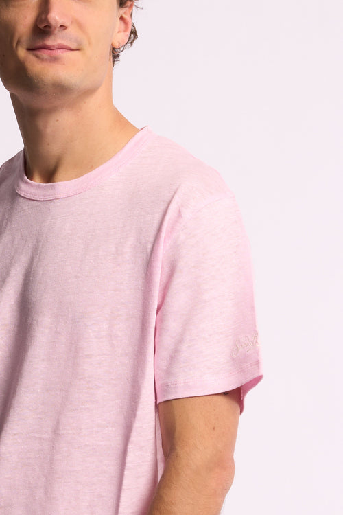 Mc2 saint barth T-shirt Ecstasea Lino Rosa Uomo-2