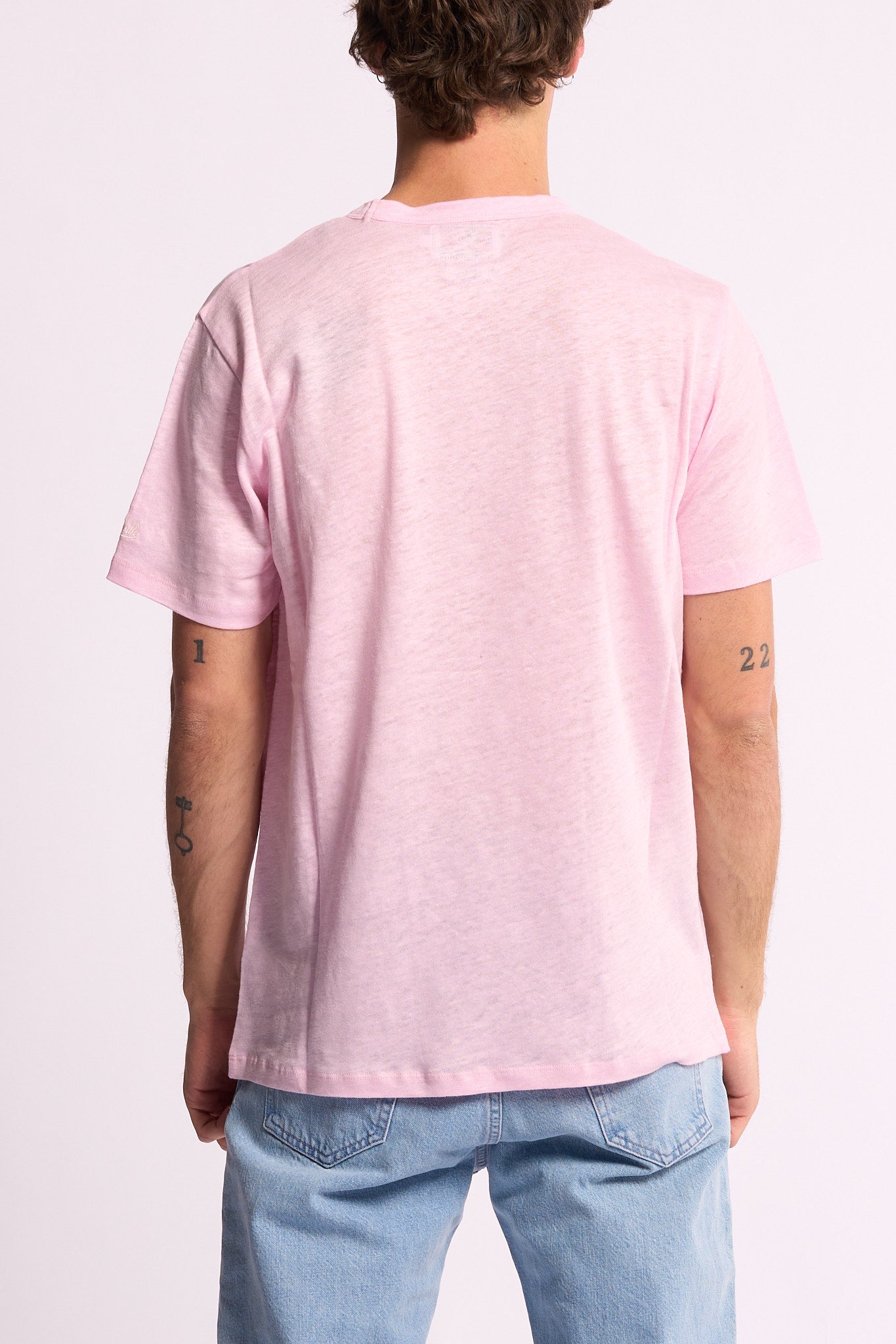 Mc2 saint barth T-shirt Ecstasea Lino Rosa Uomo-4