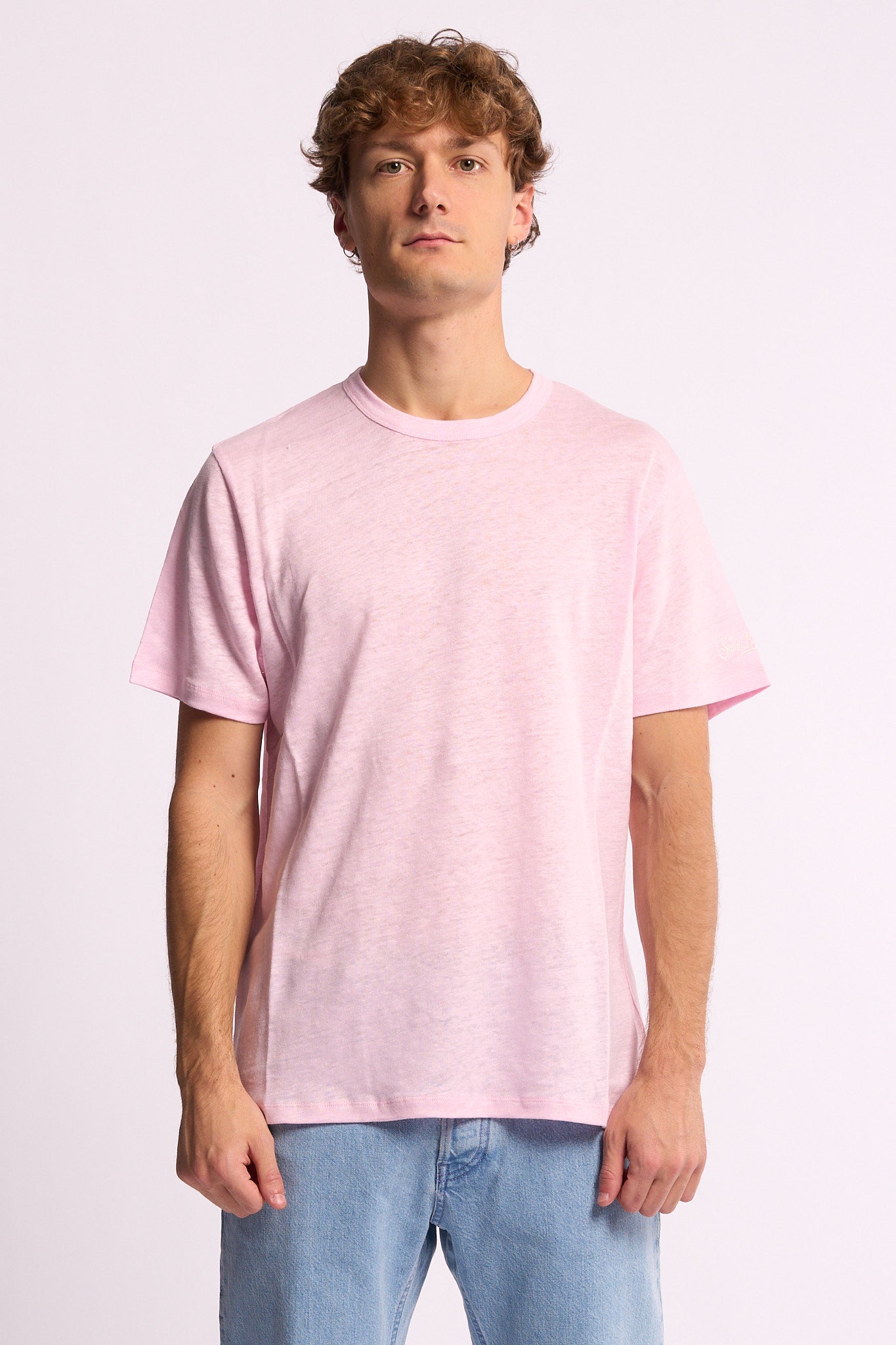 Mc2 saint barth T-shirt Ecstasea Lino Rosa Uomo-1