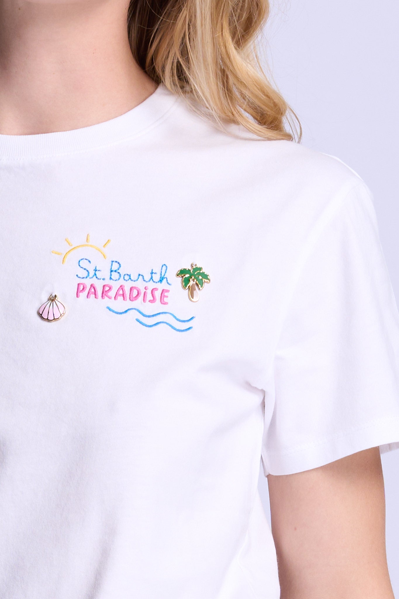 Mc2 saint barth T-shirt Paradise Bianco Donna-1