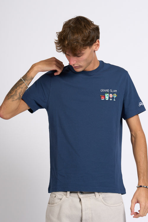 Mc2 saint barth T Shirt Grande Slam Blu Uomo