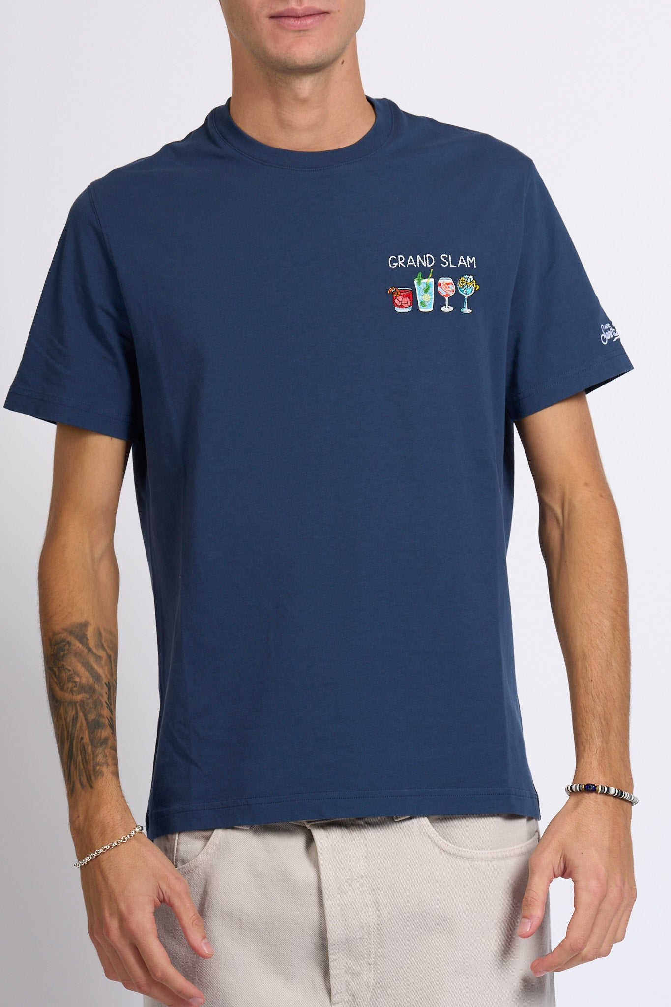 Mc2 saint barth T Shirt Grande Slam Blu Uomo-4