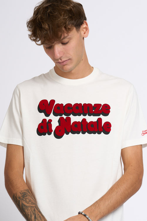 Mc2 saint barth T Shirt Vacanze Natale Bianco Uomo