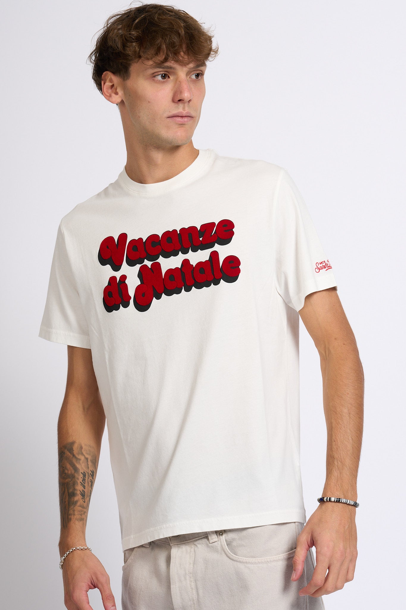 Mc2 saint barth T Shirt Vacanze Natale Bianco Uomo-5
