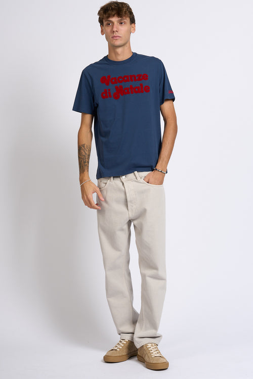 Mc2 saint barth T Shirt Vacanze Natale Blu Uomo-2