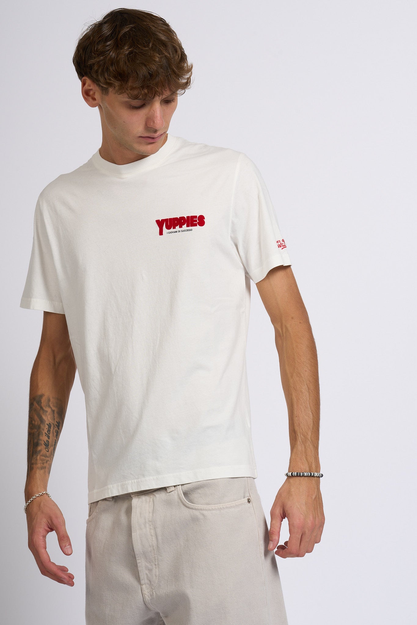 Mc2 saint barth T Shirt Yuppies Bianco Uomo-1