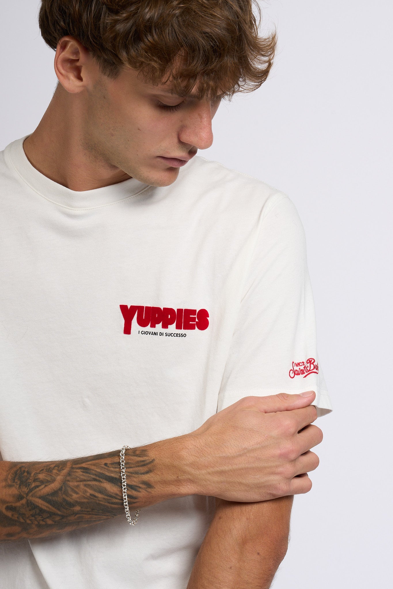 Mc2 saint barth T Shirt Yuppies Bianco Uomo-6
