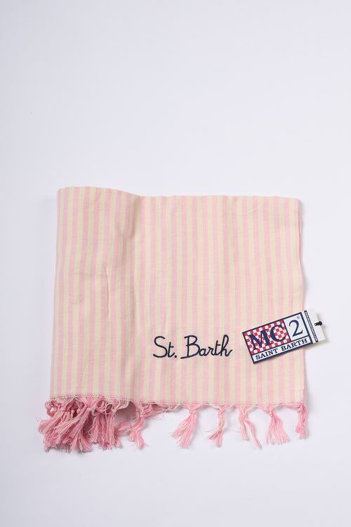 Mc2 saint barth Telo Mare Bianco/rosa Donna-2
