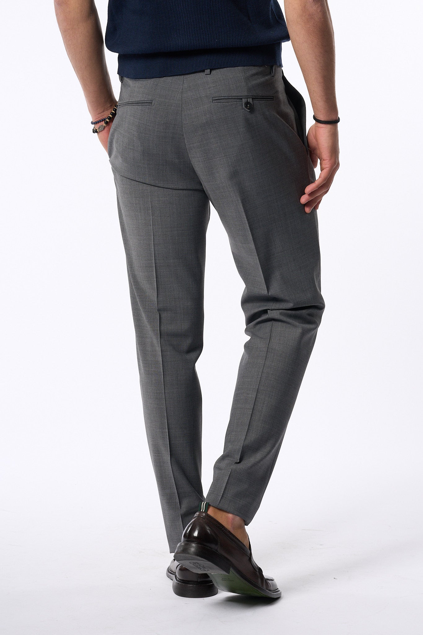 Michael Coal Pantalone Frederick Lana Grigio Scuro Uomo-1