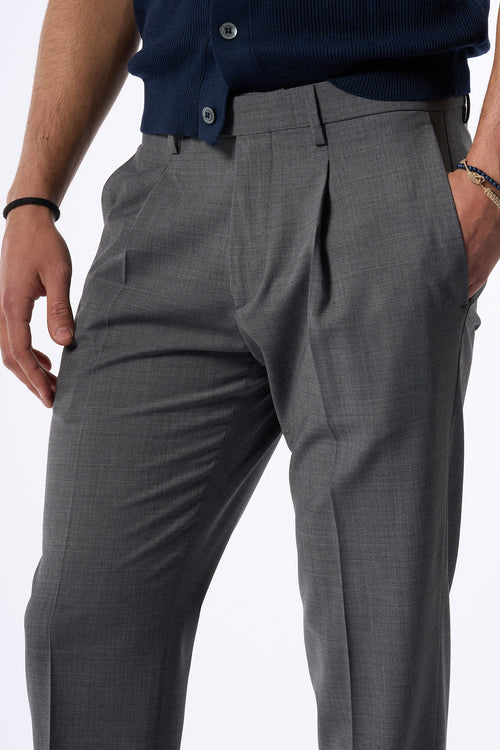 Michael Coal Pantalone Frederick Lana Grigio Scuro Uomo-2