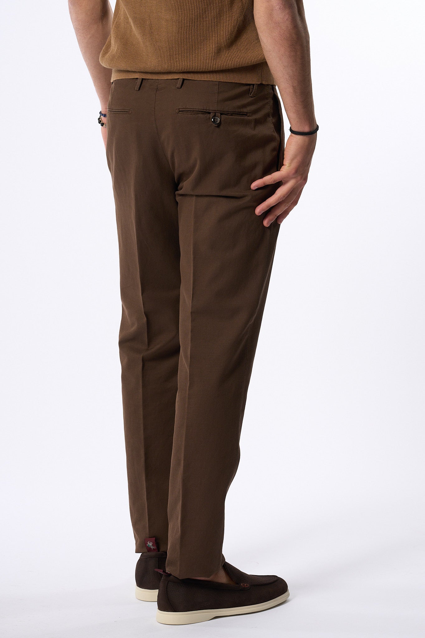 Michael Coal Pantalone Frederick Lino Nocciola Uomo-4
