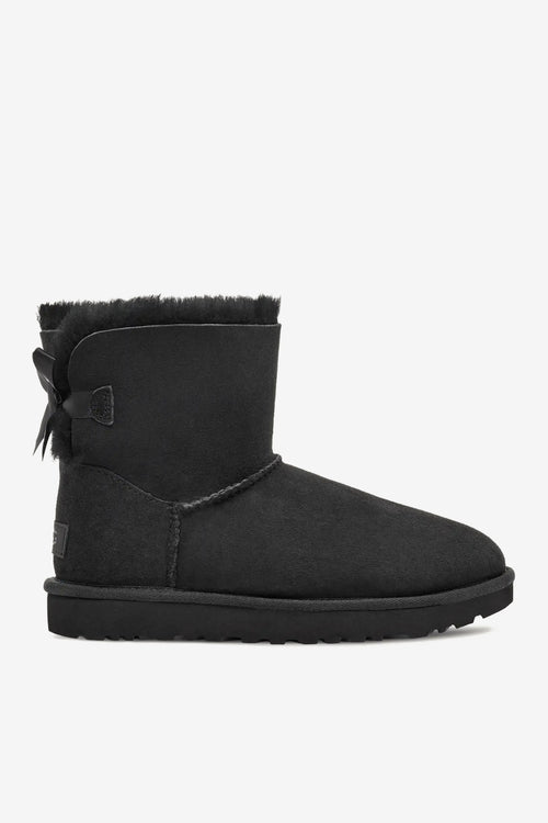 UGG Mini Bailey Bow II stivale nero donna con fiocco