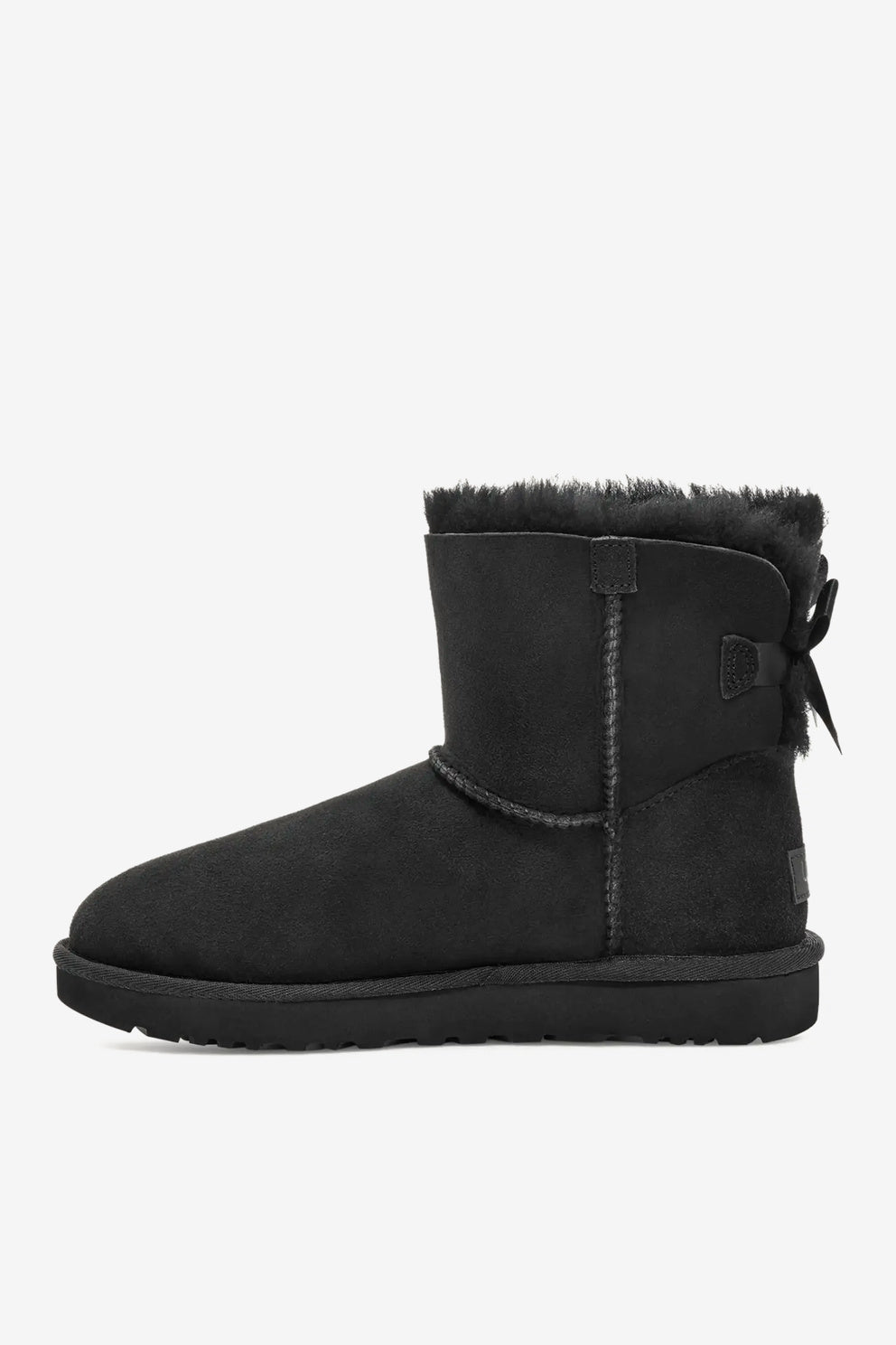 UGG Mini Bailey Bow II stivale nero donna con fiocco-3