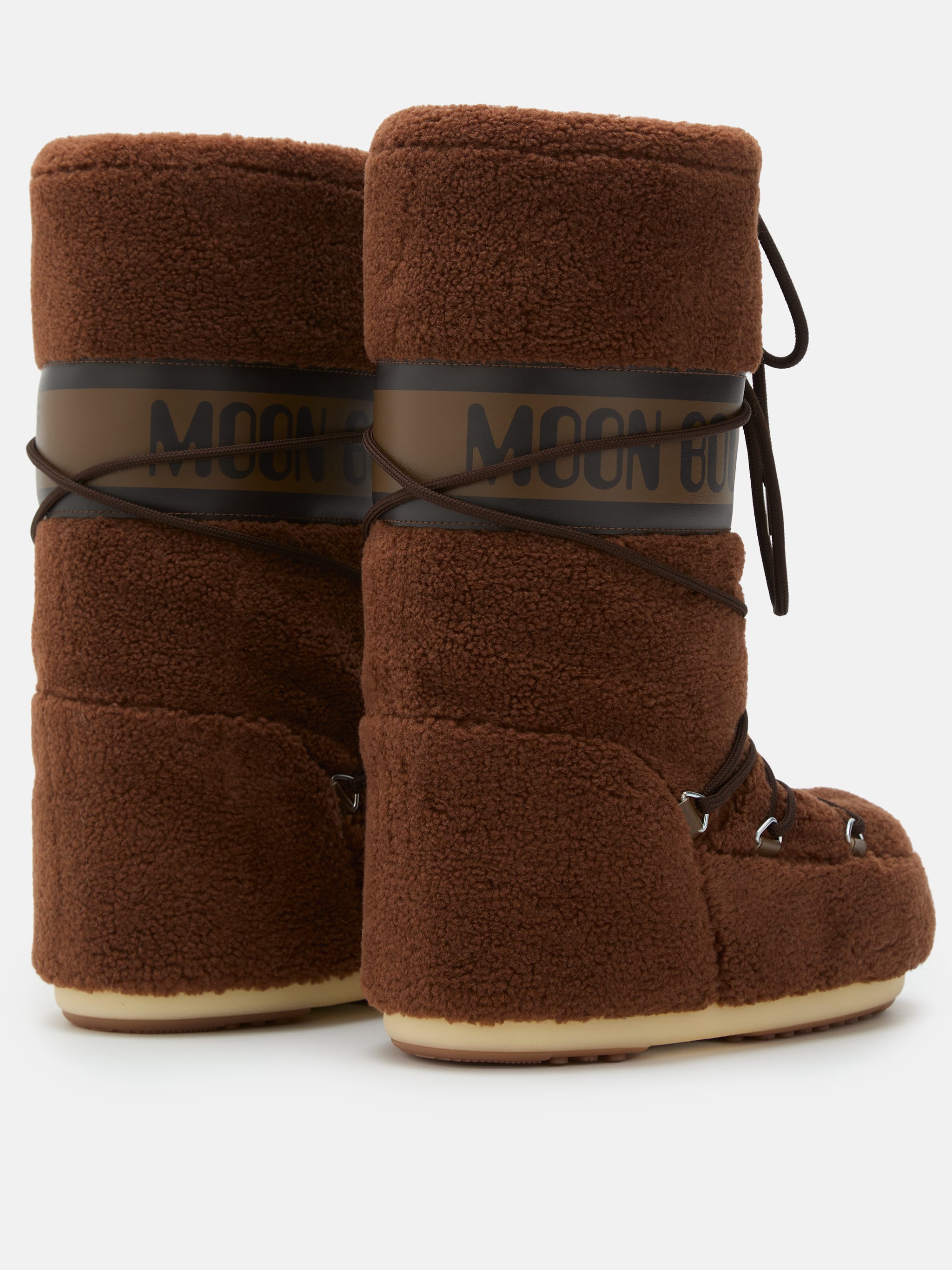 Moon boot Doposci Icon Alto Teddy Marrone Donna-2