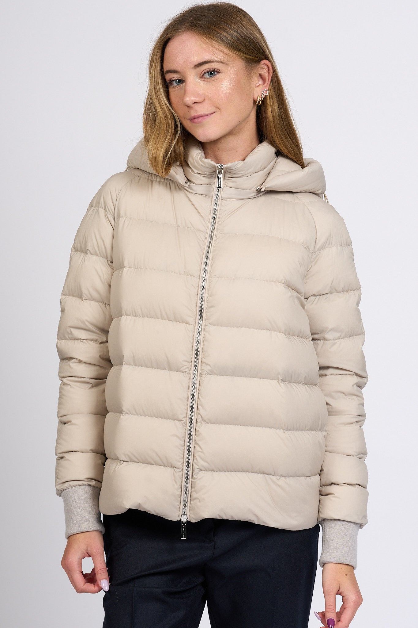 Moorer Cappotto Con Piumino Sabbia Donna-4