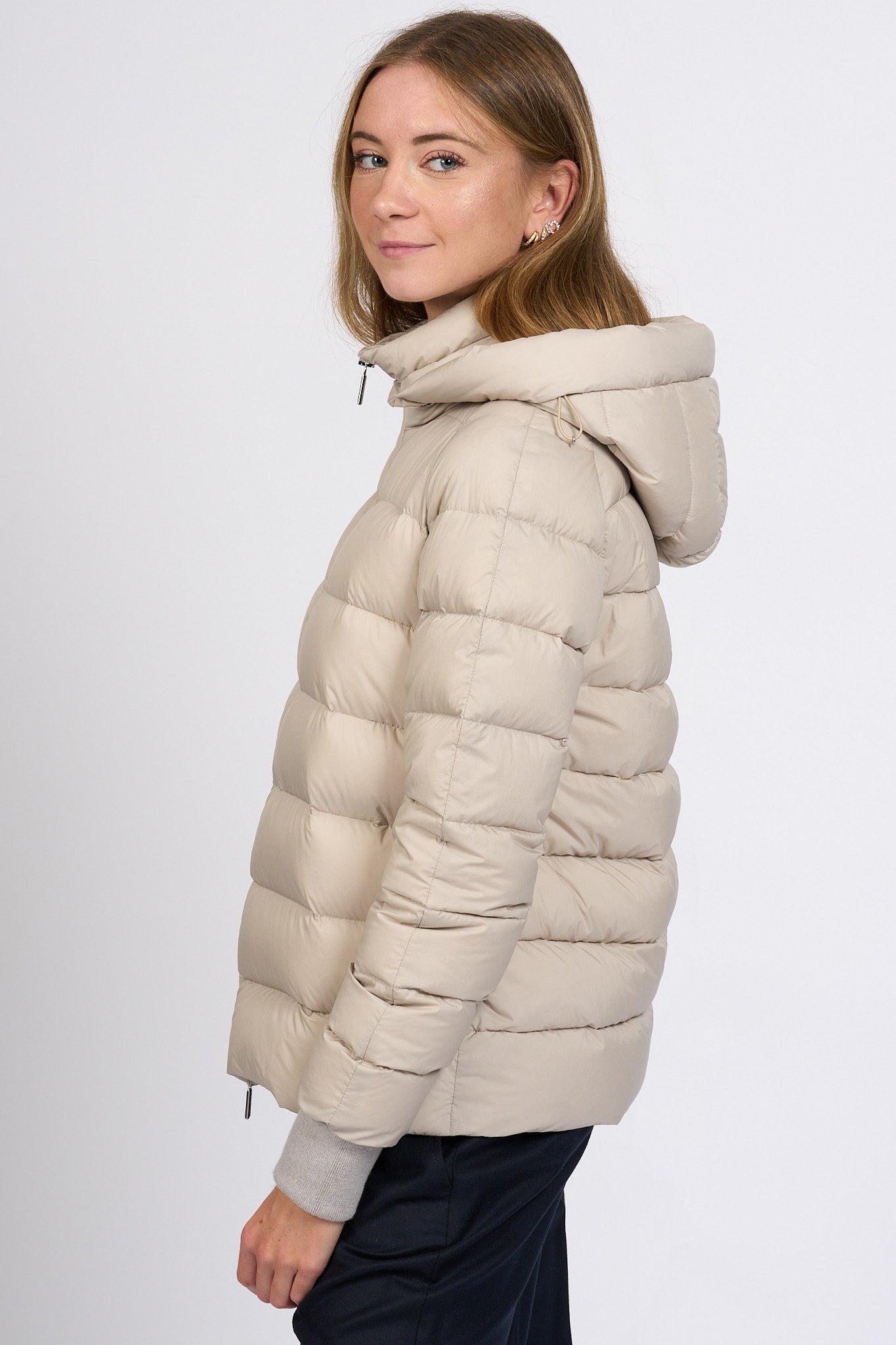 Moorer Cappotto Con Piumino Sabbia Donna-6