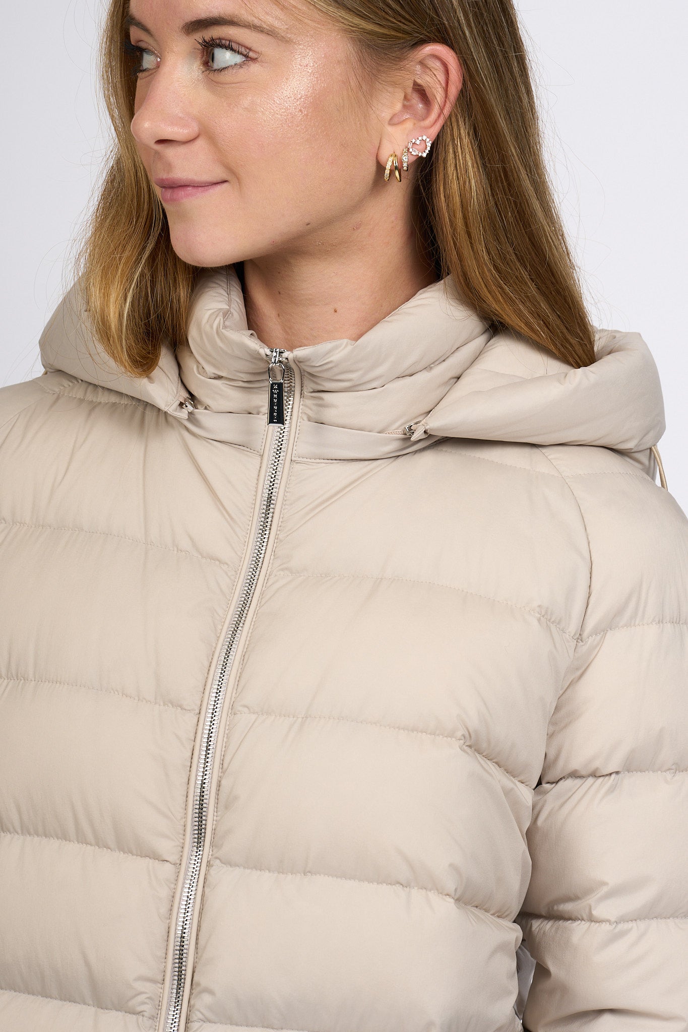 Moorer Cappotto Con Piumino Sabbia Donna-8