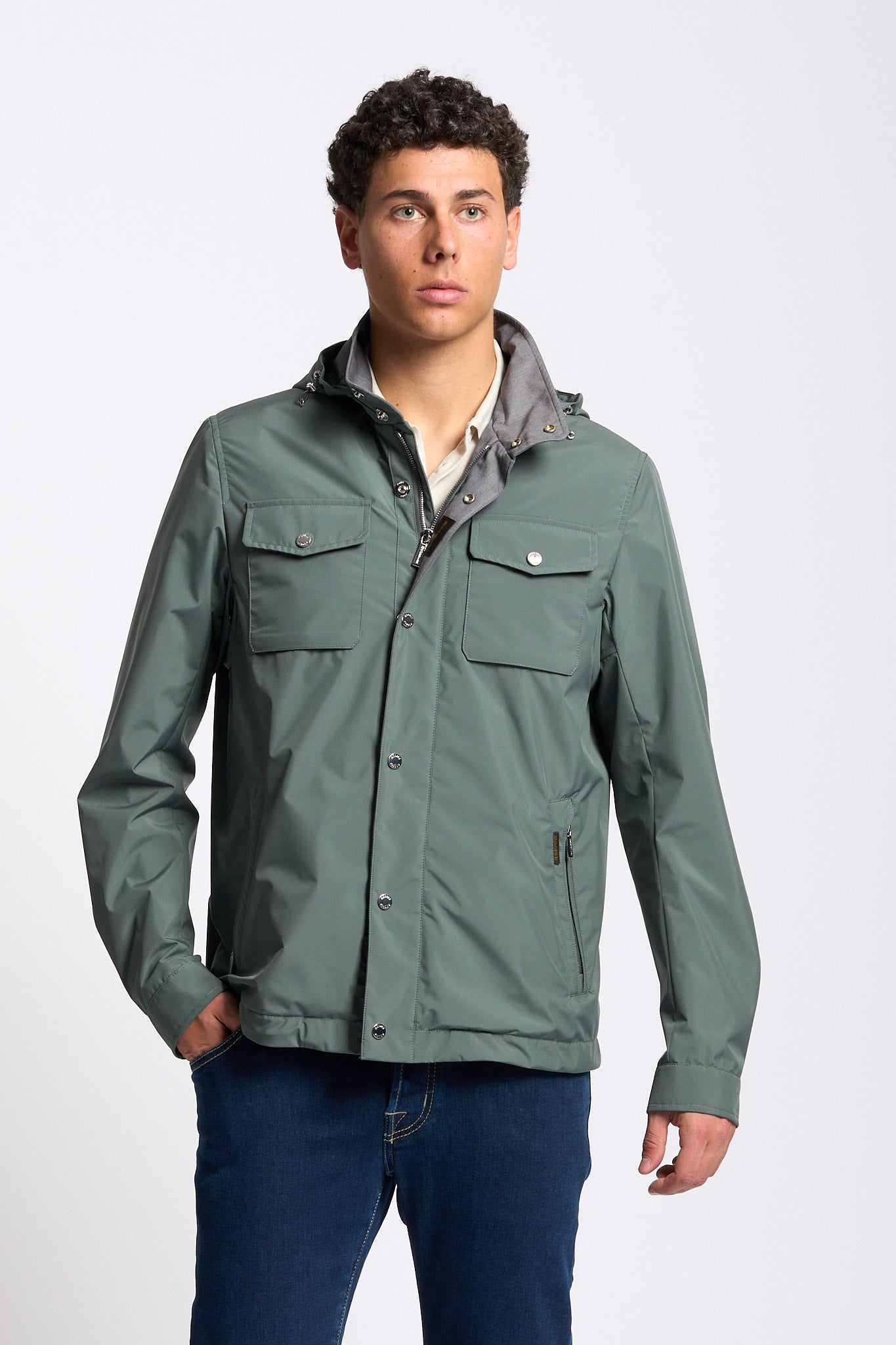 Moorer Giacca Camicia Fenzi Ginepro Uomo-1