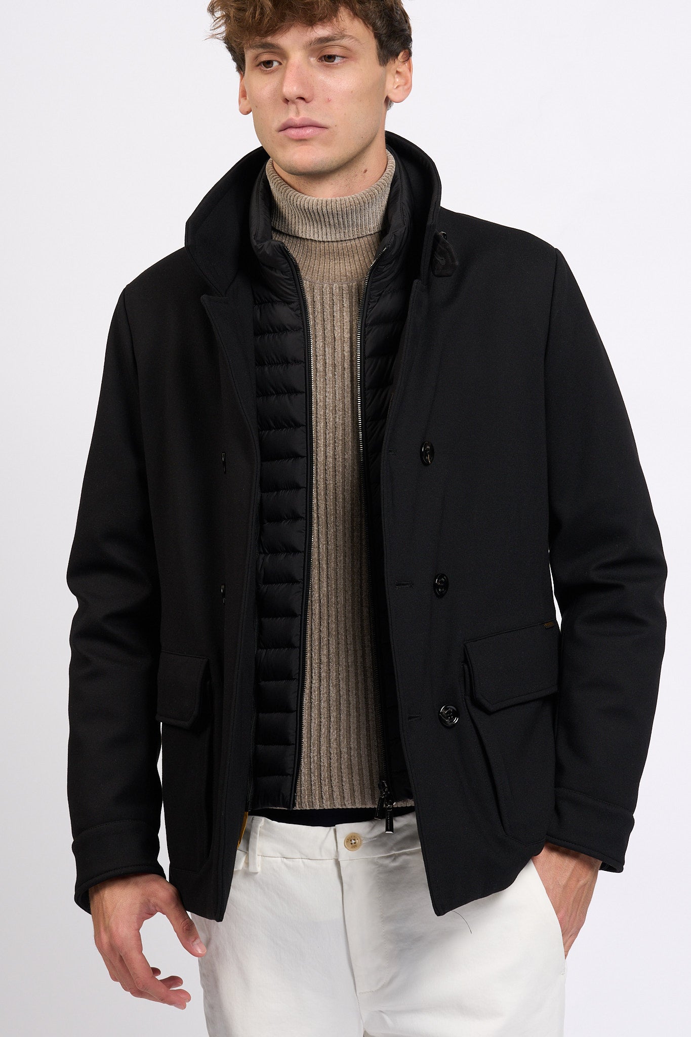 Moorer Giaccone BAS-TZ Nero Uomo-7