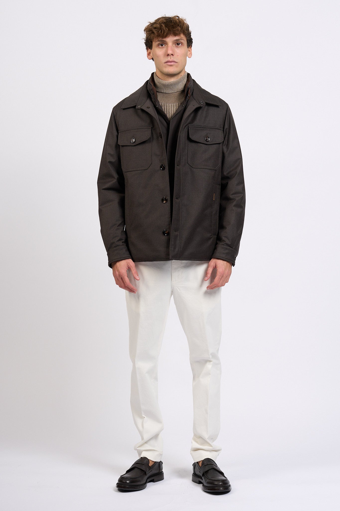 Moorer Giaccone Marrone Uomo-2