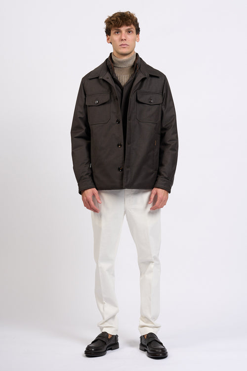 Moorer Giaccone Marrone Uomo-2