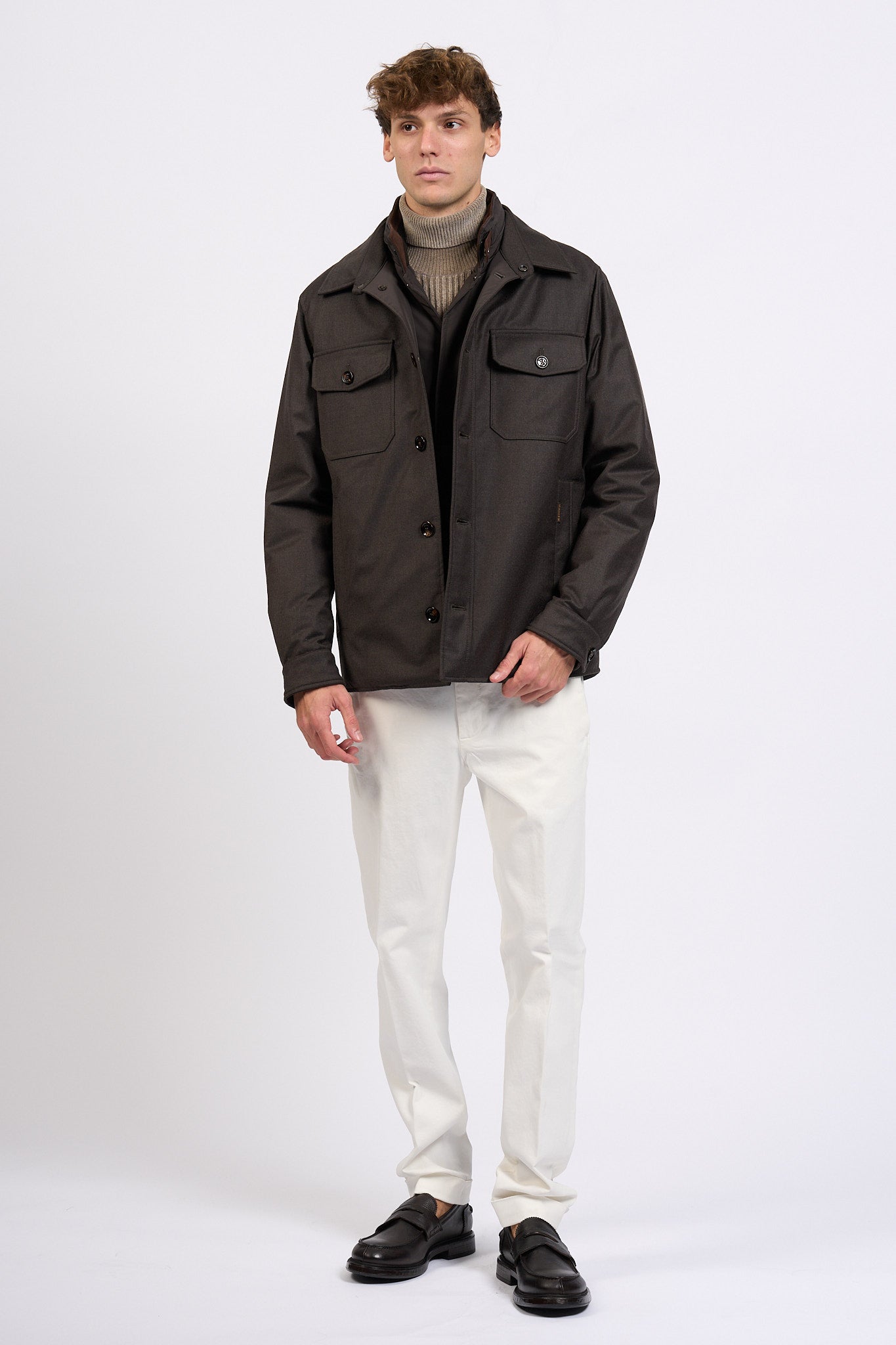 Moorer Giaccone Marrone Uomo-10