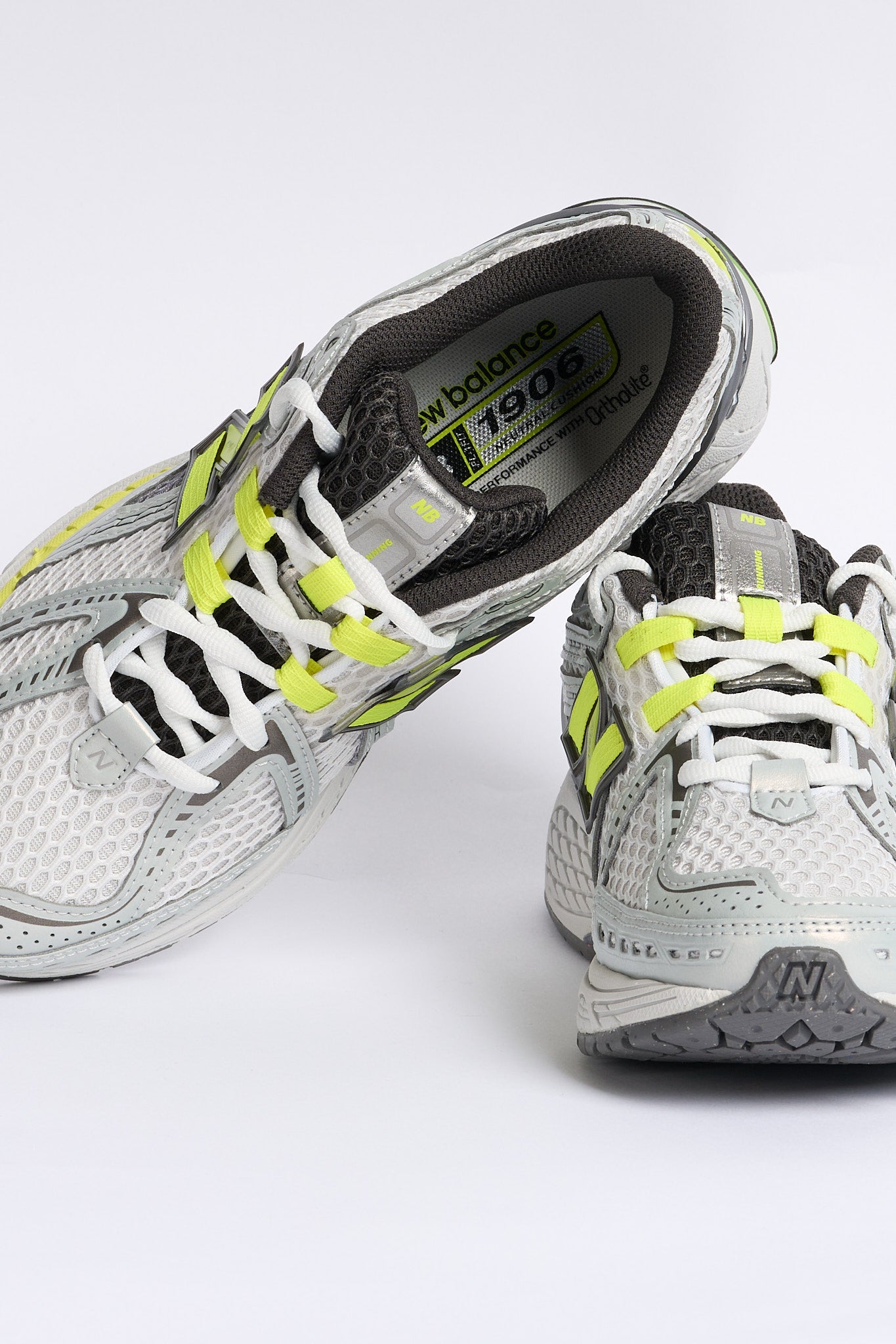 New balance Sneaker 1906 Silver/giallo Donna-7