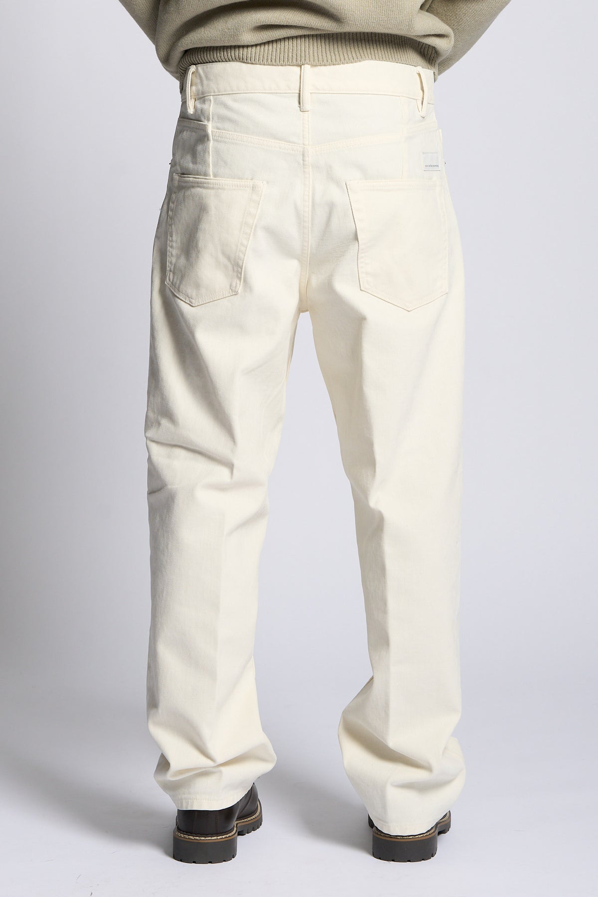 Nine in the morning Pantalone ALBERT Loose Ecru Uomo-5