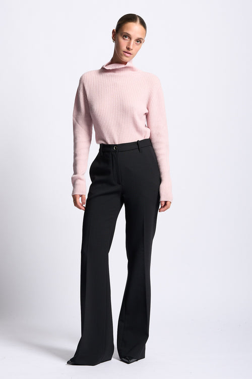 Nine in the morning Pantalone Bootcut PAOLINA Donna Nero-2