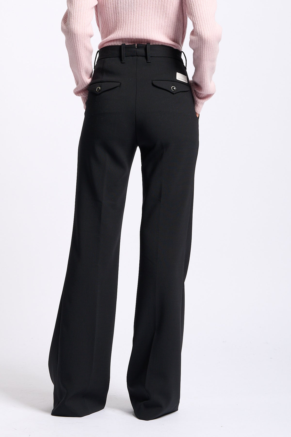 Nine in the morning Pantalone Bootcut PAOLINA Donna Nero-5
