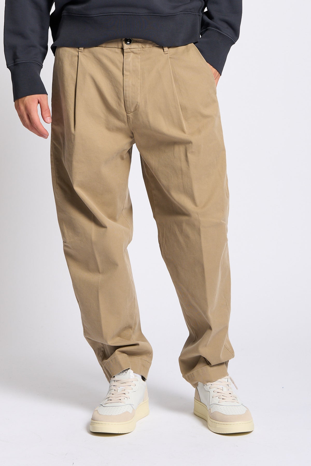 Nine in the morning Pantalone GIULIO Carrot Beige Uomo-3