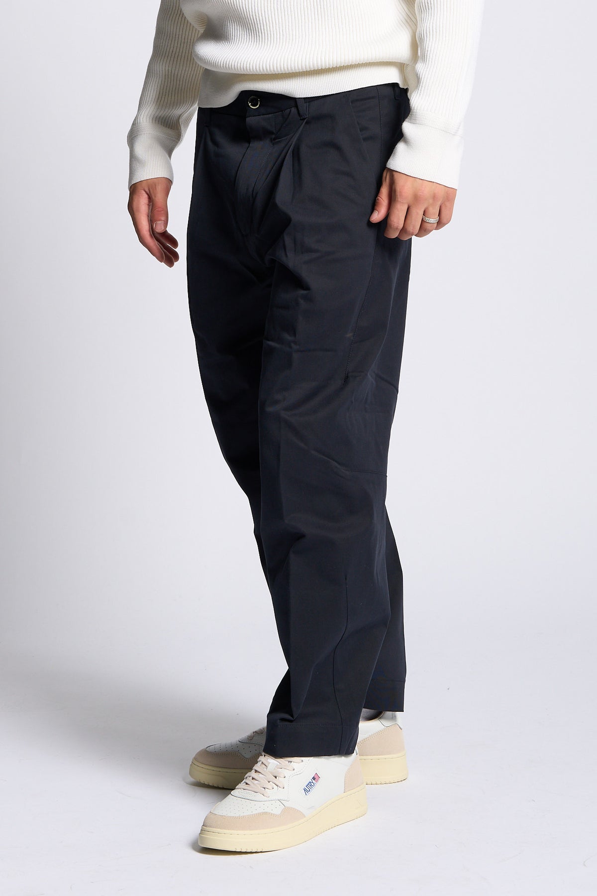 Nine in the morning Pantalone GIULIO Carrot Blu Uomo-6