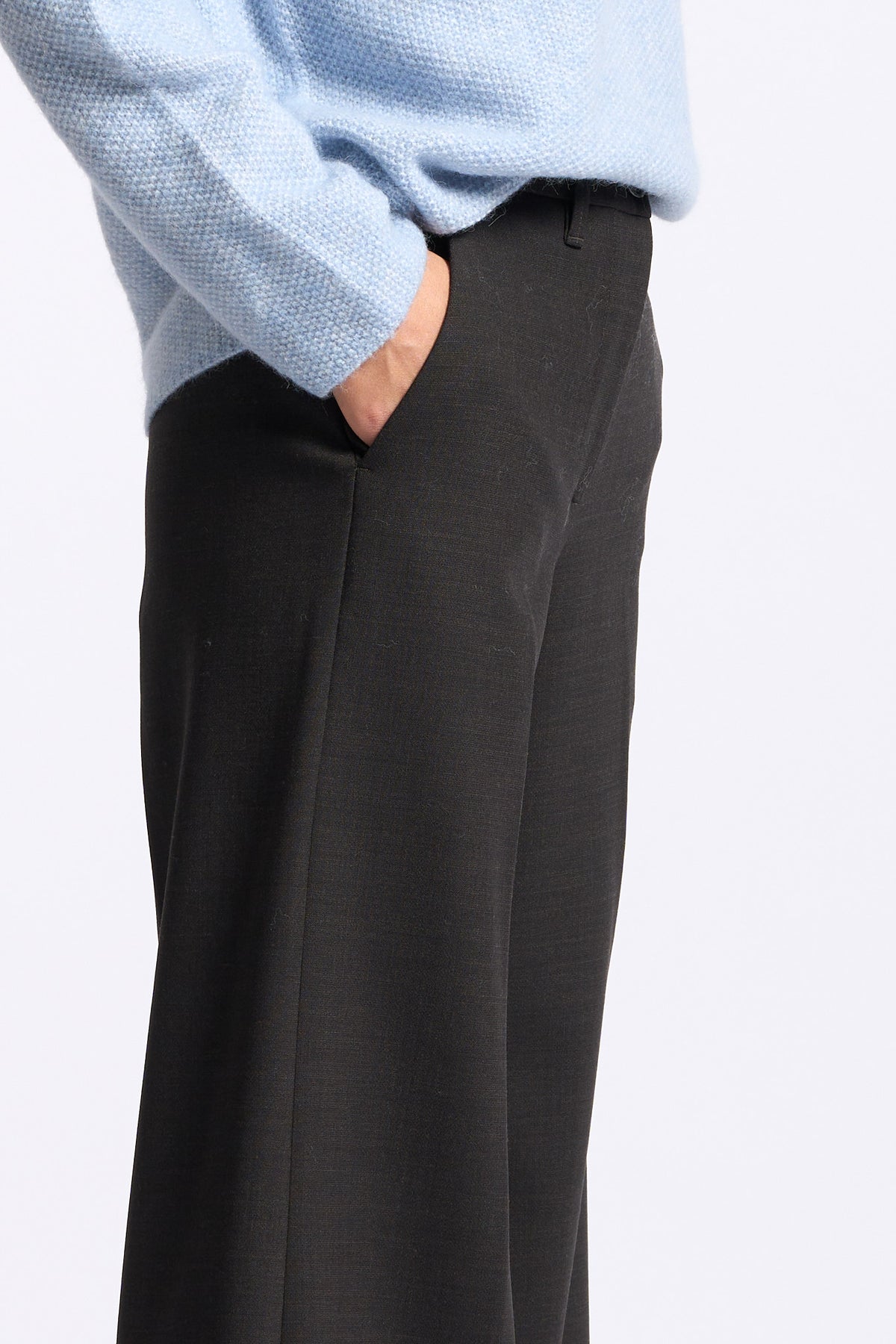 Nine in the morning Pantalone palazzo NADIA testa di moro donna-3