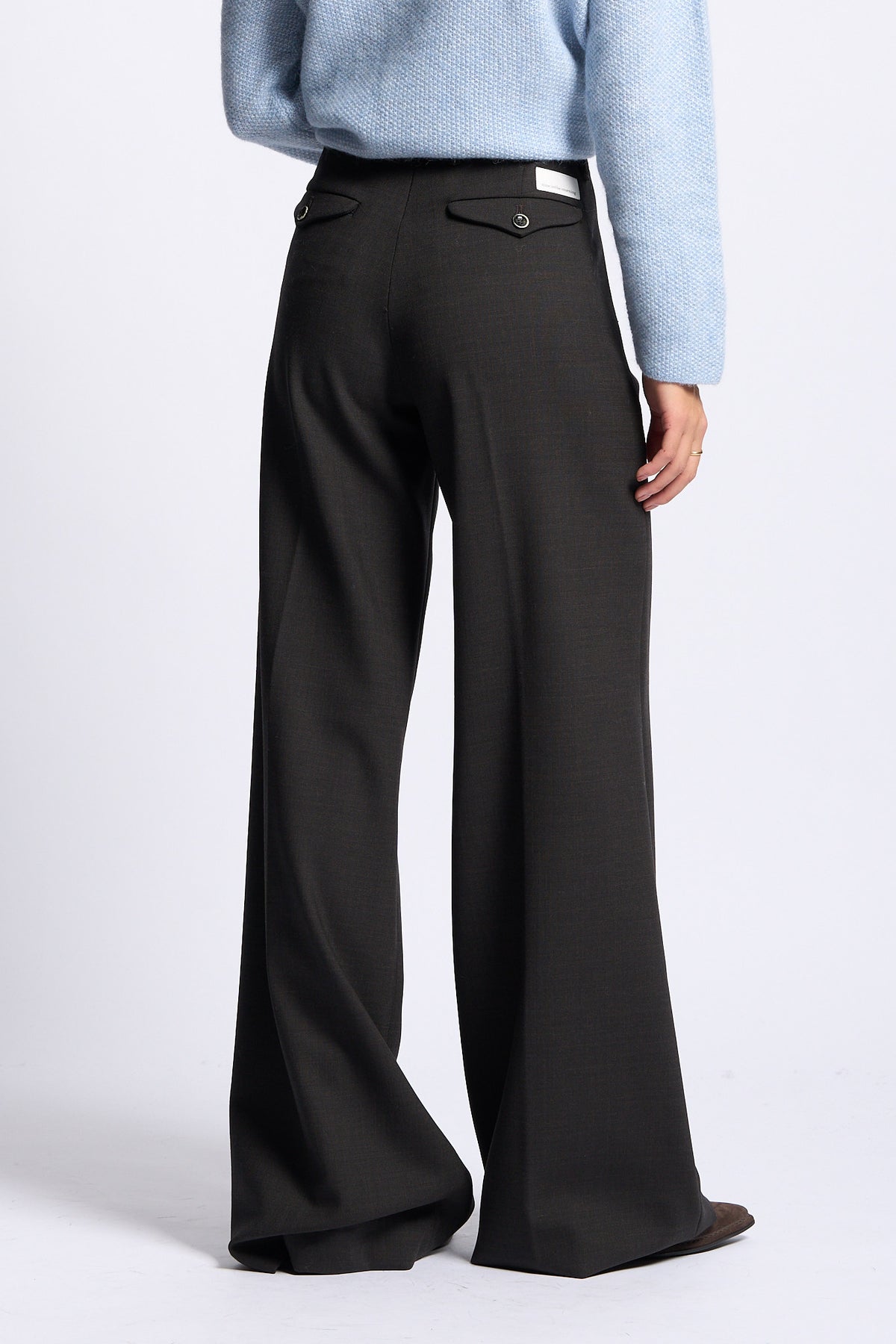 Nine in the morning Pantalone palazzo NADIA testa di moro donna-6