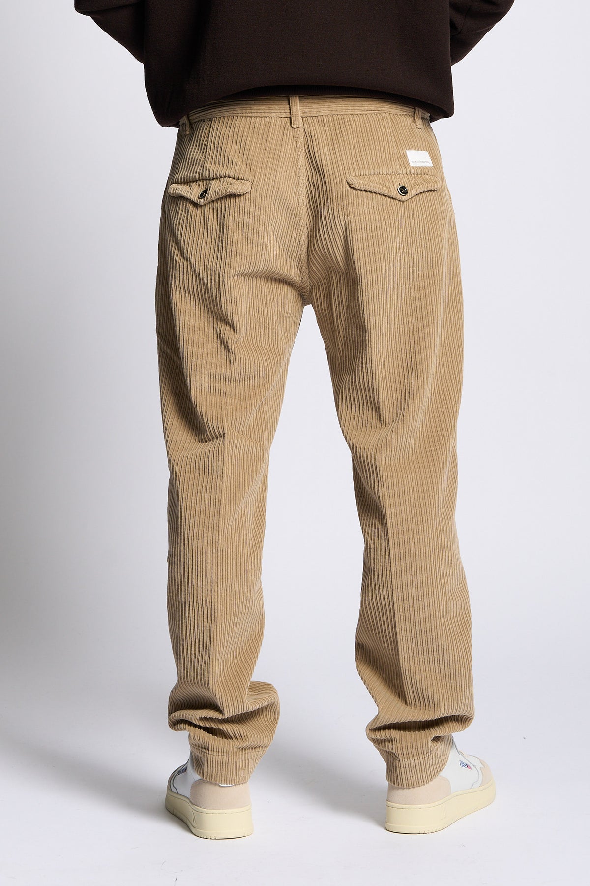 Nine in the morning Pantalone TIM Velluto Beige Uomo-3
