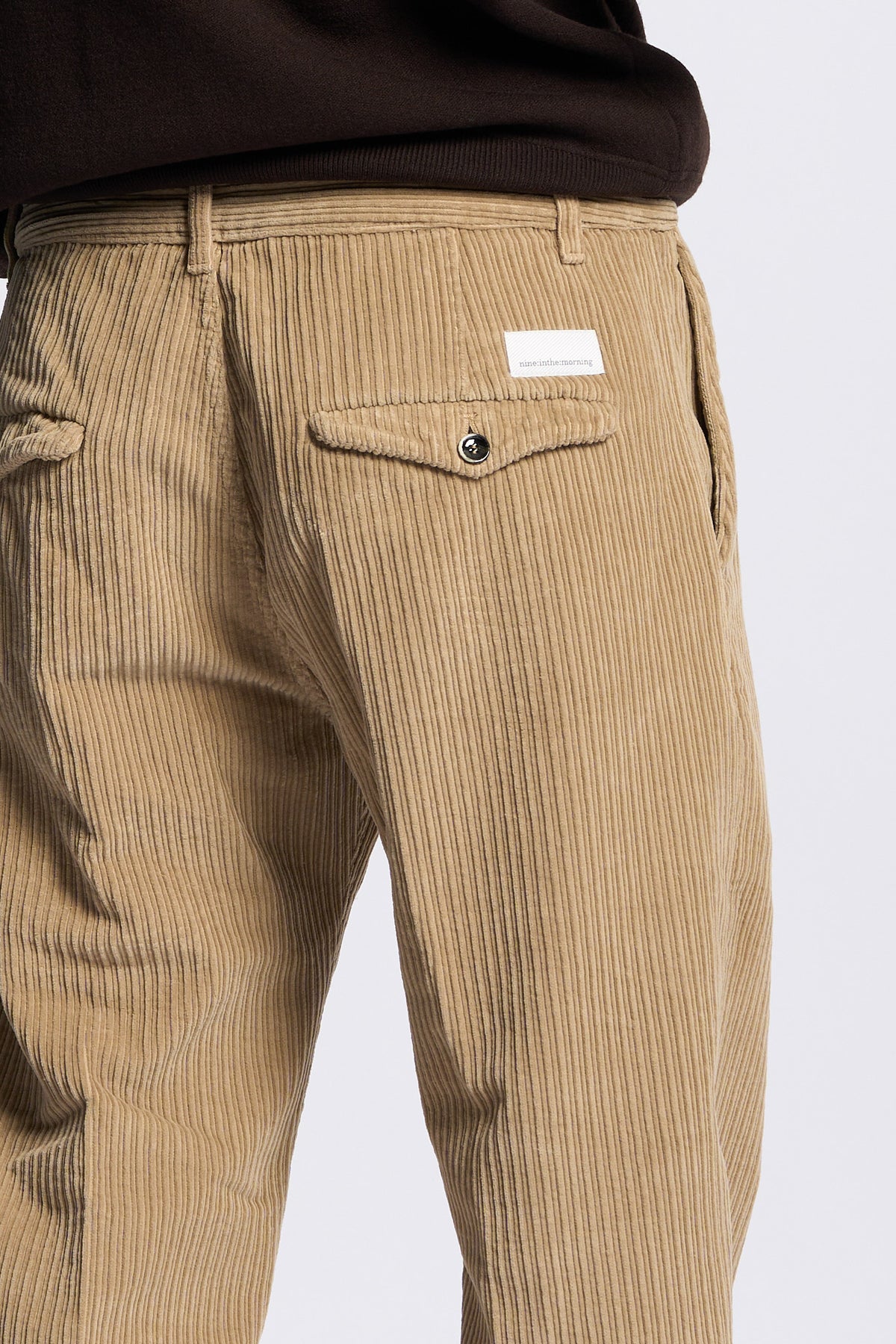 Nine in the morning Pantalone TIM Velluto Beige Uomo-4