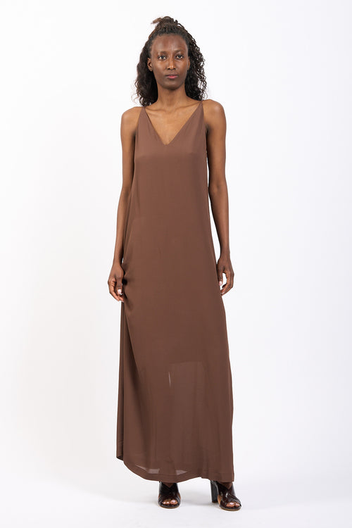 Nude Abito Lungo Cioccolato Donna